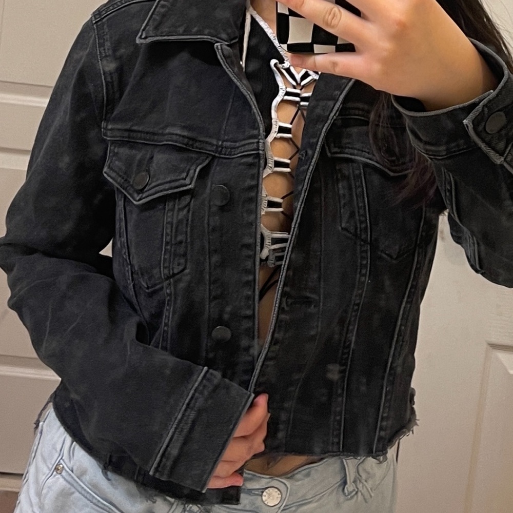 Hollister distressed Jeans jacket